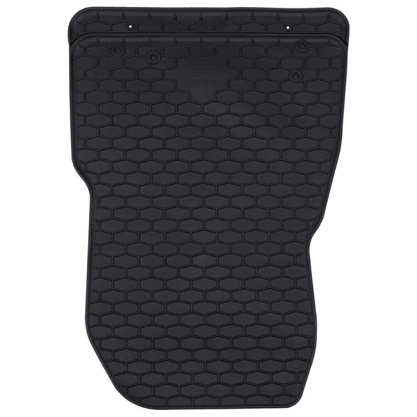 vidaXL Car Mat 3 pcs Black Rubber