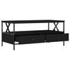 vidaXL Coffee Table Black 100x51x45 cm Engineered Wood