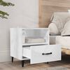vidaXL Bedside Cabinets 2 pcs High Gloss White Engineered Wood