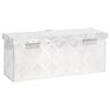 vidaXL Storage Box Silver 50x15x20.5 Aluminium