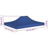 vidaXL Party Tent Roof 4.5x3 m Blue 270 g/m&sup2;