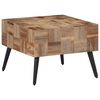 vidaXL Coffee Table Grey 55x55x40 cm Solid Reclaimed Teak