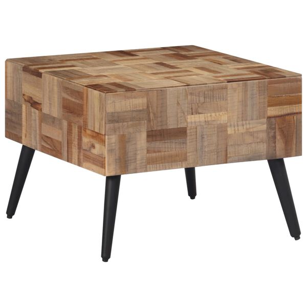 vidaXL Coffee Table Grey 55x55x40 cm Solid Reclaimed Teak
