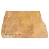 vidaXL Table Top 50x40x2.5 cm Live Edge Solid Wood Mango