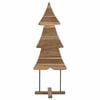 vidaXL Christmas Tree with Stand Brown 90 cm Solid teak wood