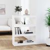 vidaXL Book Cabinet/Room Divider White 80x30x103.5 cm Solid Wood Pine