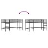 vidaXL Kids'Loft Bed Frame Black 107 x 200 cm Steel