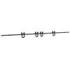 vidaXL Sliding Door Hardware Kit 400 cm Steel Black