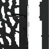 vidaXL Garden Gate Black 100x175 cm Steel Trace Design
