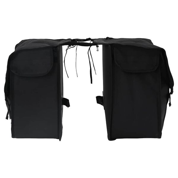 vidaXL Bicycle Bag Black 40 x 18.5 x 35 cm Polyester