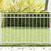 vidaXL Fence Element Assen White 170 x 100 cm Steel