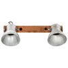 vidaXL Industrial Wall Lamp Silver 45x25 cm E27