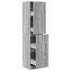 vidaXL Apothecary Cabinet Grey Sonoma 40x41x174,5 cm Engineered Wood