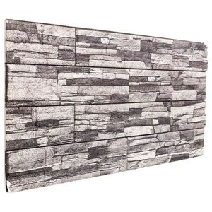 vidaXL Wall Panels 10 pcs Dark Grey and Light Grey 100 x 50 cm