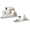 vidaXL Floating Wall Shelves 2 pcs Concrete Grey 80x23.5x3.8 cm MDF