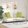 vidaXL Sofa Pillows 2 pcs Light Green 60 x 60 cm Fabric
