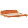 vidaXL Bed Frame without Mattress Wax Brown 180x200 cm Super King Solid Wood Pine