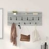 vidaXL Wall-Mounted Coat Rack with Shelf Grey sonoma Engineered wood