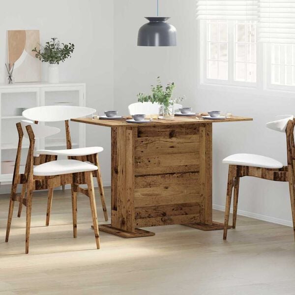 vidaXL Dining Table Old Wood 110x60x75 cm Engineered Wood