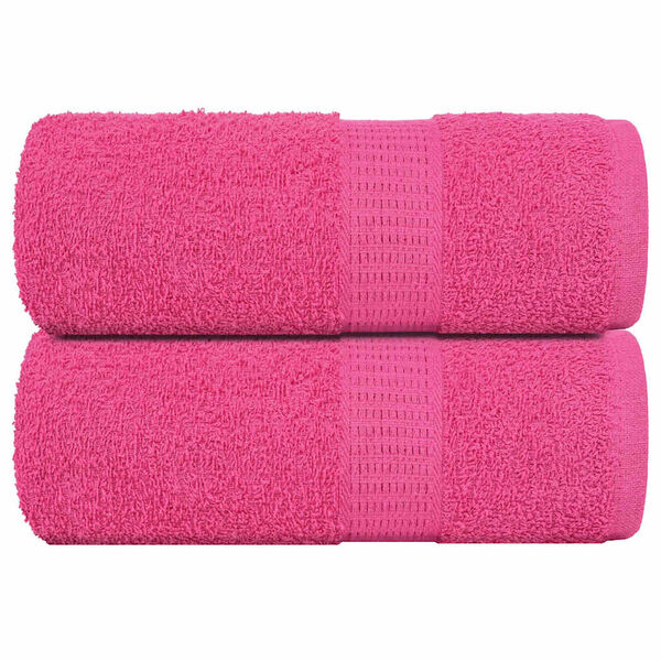 vidaXL Guest Towels "FROGN" 2 pcs Pink 30x50 cm 360 gsm