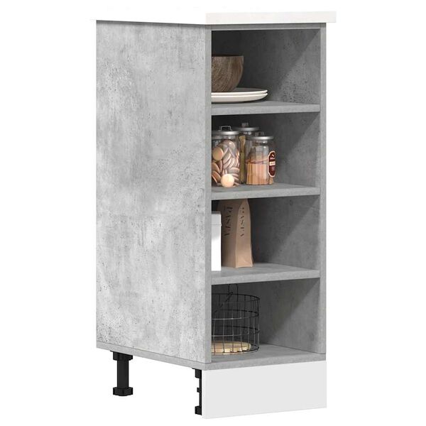 vidaXL Bottom Cabinet Riga Concrete Grey 30x44.5x81.5 cm Engineered Wood