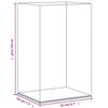 vidaXL Display Box Transparent 22x18x35 cm Acrylic