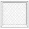 vidaXL Dog Cage Silver 200 x 200 x 200 cm Galvanised Steel
