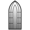 vidaXL Mirror Black 70x30 cm Iron for Indoor Use