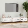 vidaXL TV Cabinet High Gloss White 150x34.5x30 cm Engineered Wood