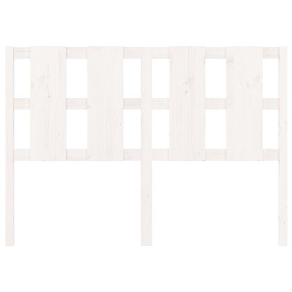 vidaXL Bed Headboard White 145.5x4x100 cm Solid Wood Pine
