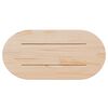 vidaXL Table Top 90x45x2.5 cm Solid Wood Pine Oval