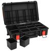 vidaXL Portable Flight Case Black 56.5x34x16 cm PP