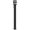 vidaXL Outdoor Floor Lamp with Outlet Black 110cm Stainless Steel