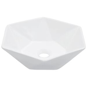 vidaXL Wash Basin 41x36.5x12 cm Ceramic White
