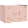 vidaXL TV Cabinets 2 pcs Pink 67x39x44 cm Steel