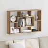vidaXL Wall Shelf Artisan Oak 85x16x52.5 cm Engineered Wood