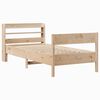 vidaXL Bed Frame without Mattress 75x190 cm Small Single Solid Wood Pine