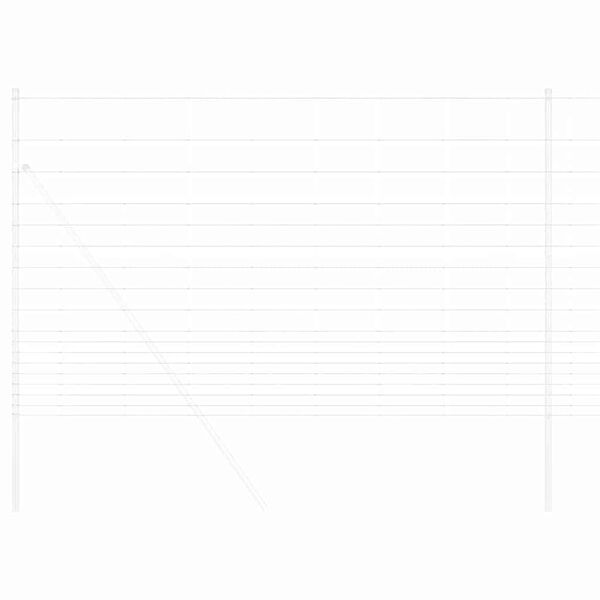 vidaXL Wild Fence Hot Dip Galvanized 1000 x 150 x 0.18 cm Iron