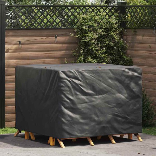 vidaXL Furniture Cover Plain Black 135 x 135 x 90 cm Fabric