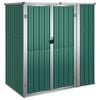 vidaXL Garden Tool Shed Green 161x89x161 cm Galvanised Steel