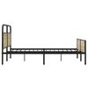 vidaXL Metal Bed Frame without Mattress Sonoma Oak 183x213 cm