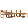 vidaXL Outdoor Sofa Set 5 pcs Natural Solid Acacia Wood