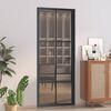 vidaXL Interior Door 83x201.5 cm Black ESG Glass and Aluminium