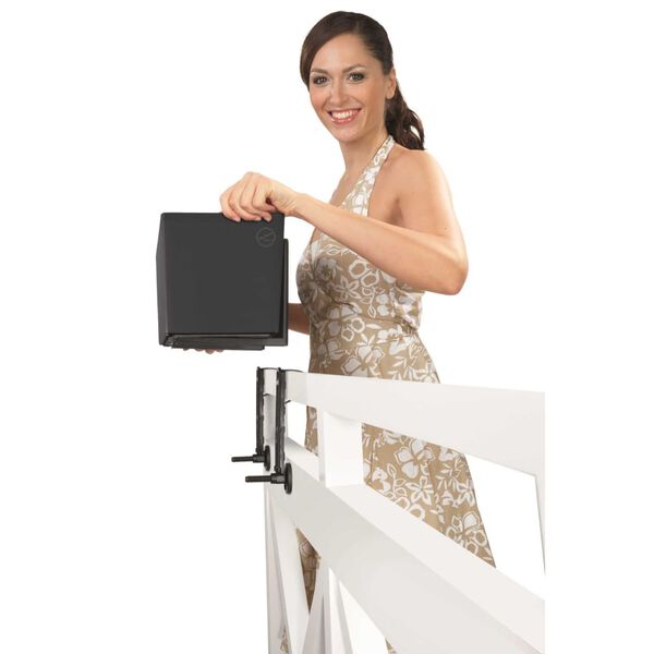 LECHUZA Planter Balconera Color 80 ALL-IN-ONE Slate 15683