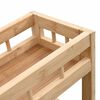vidaXL Kitchen Trolley with Wheels Natural 60 x 18 x 97 cm Bamboo