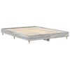 vidaXL Bed Frame No Mattress Grey Sonoma 140x200 cm Engineered Wood