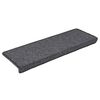 vidaXL Stair Mats 30 pcs 65x21x4 cm Dark Grey Rectangular Edge