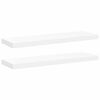 vidaXL Floating Wall Shelves 2 pcs White 80x23.5x3.8 cm MDF