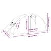 vidaXL Greenhouse with Steel Frame White 10 m&sup2; 5x2x2.3 m