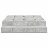 vidaXL Storage Bed Frame Concrete Grey 140 cm Engineered Wood